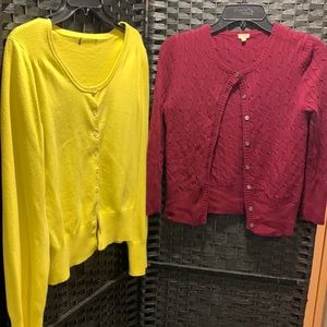 Size small cardigans